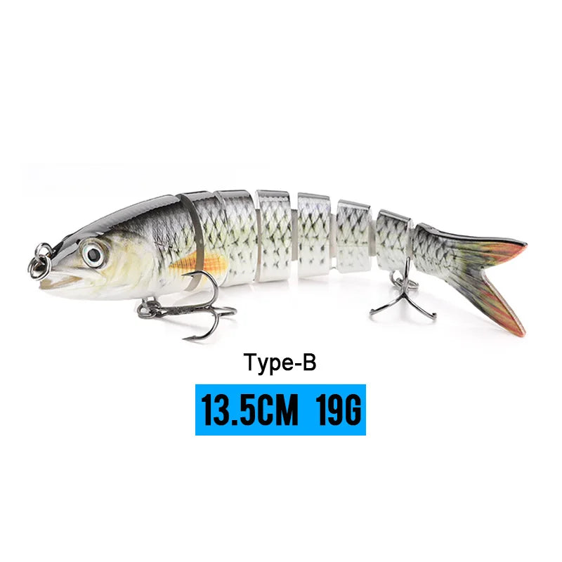 Realistic 8-Segment Jointed Fishing Lure – Sinking Crankbait Swimbait
