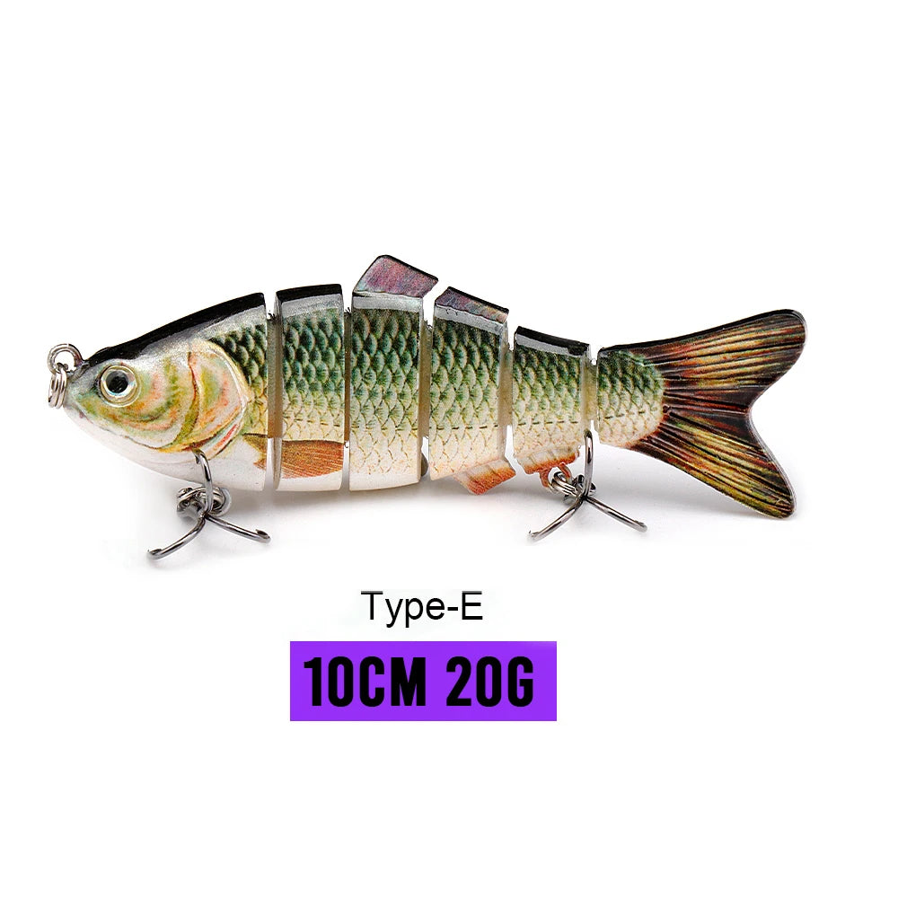 Realistic 8-Segment Jointed Fishing Lure – Sinking Crankbait Swimbait