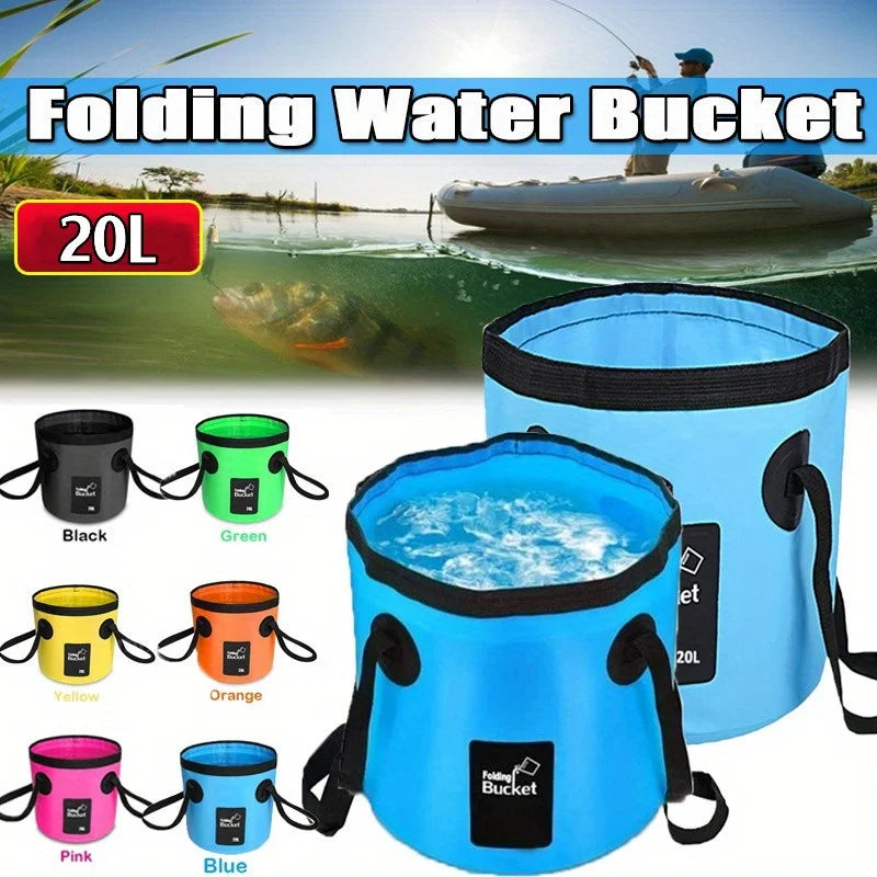 20L Collapsible Water Bucket – Portable & Foldable