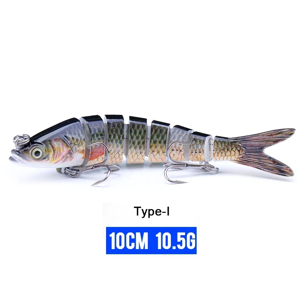 Realistic 8-Segment Jointed Fishing Lure – Sinking Crankbait Swimbait