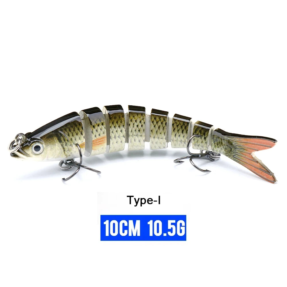 Realistic 8-Segment Jointed Fishing Lure – Sinking Crankbait Swimbait
