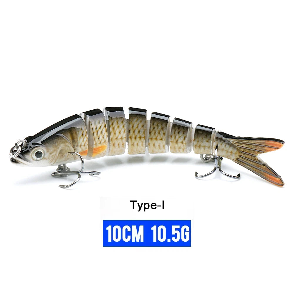 Realistic 8-Segment Jointed Fishing Lure – Sinking Crankbait Swimbait
