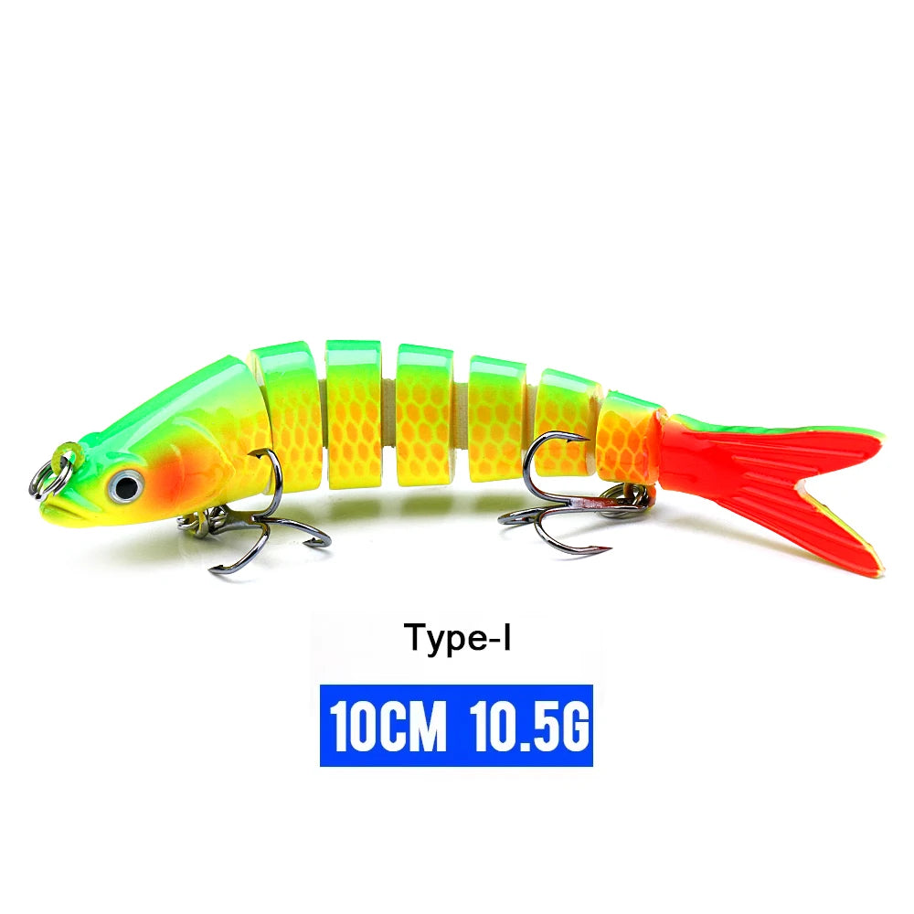 Realistic 8-Segment Jointed Fishing Lure – Sinking Crankbait Swimbait