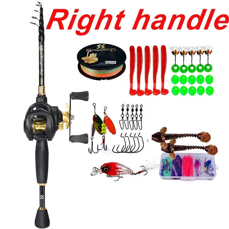Portable Telescopic Fishing Rod & Reel Combo – 1.8–2.4m