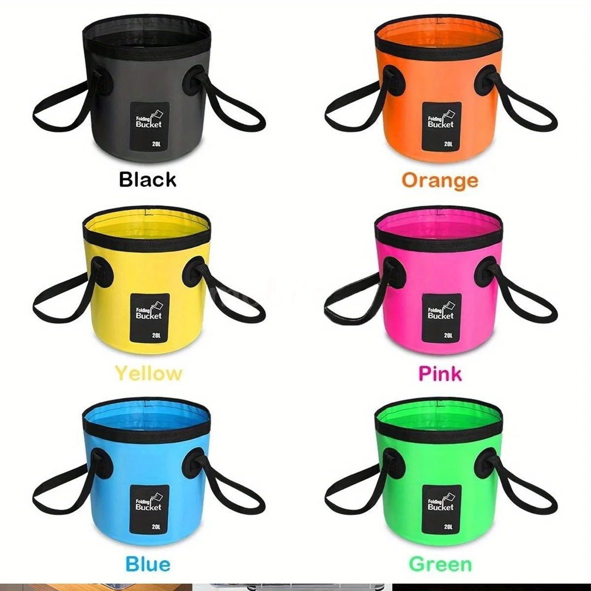 20L Collapsible Water Bucket – Portable & Foldable