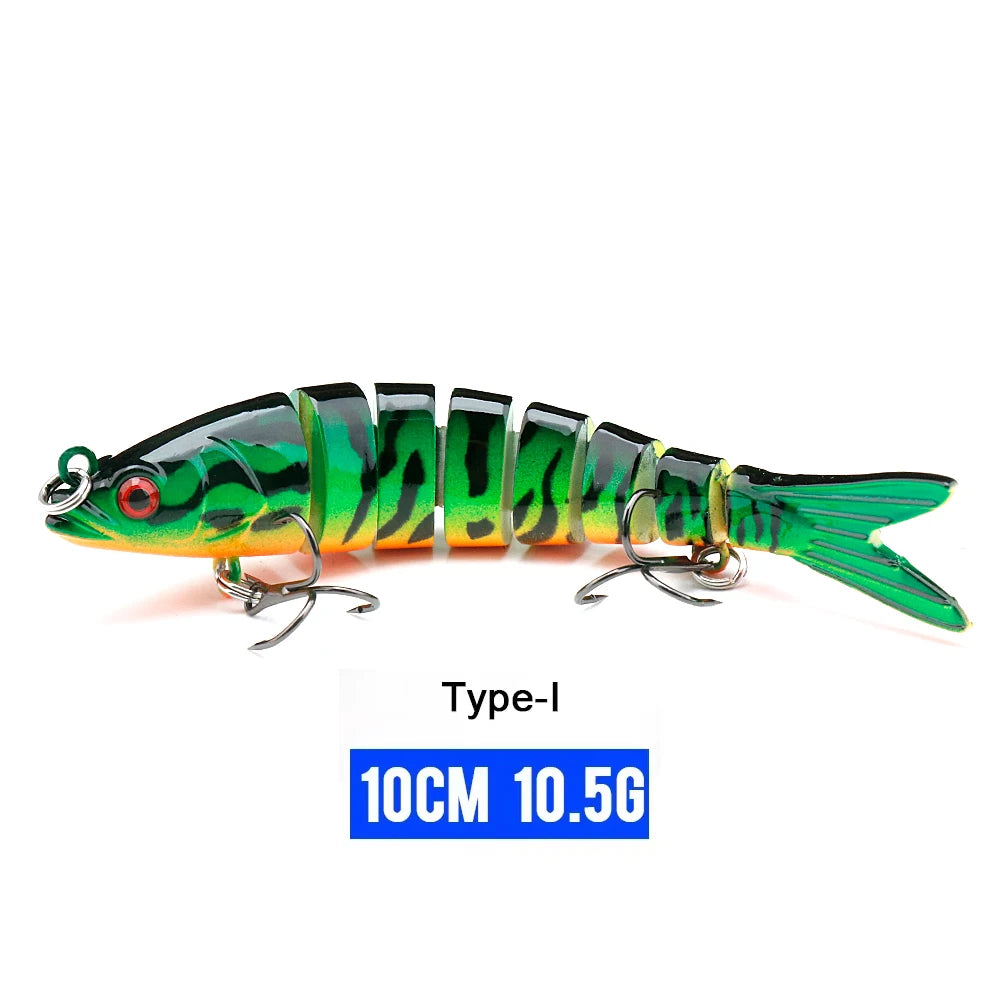 Realistic 8-Segment Jointed Fishing Lure – Sinking Crankbait Swimbait