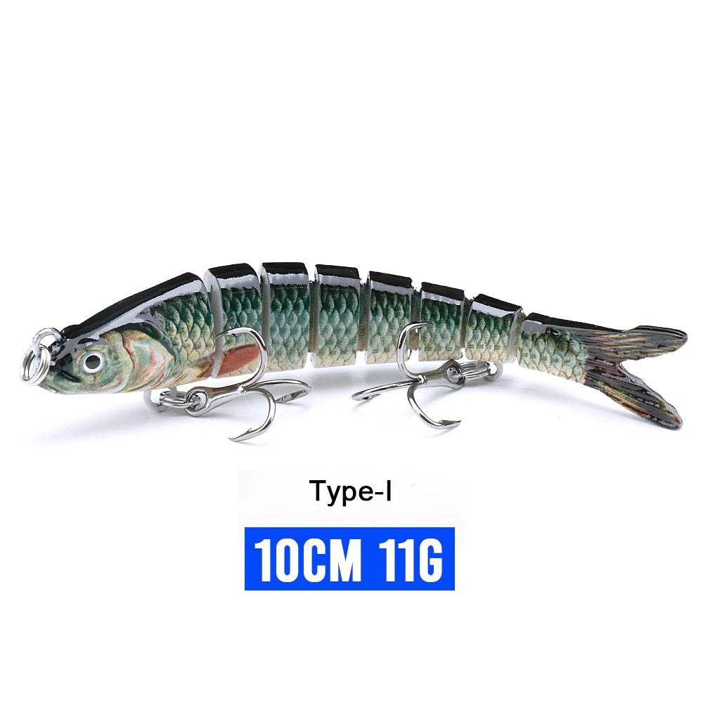 Realistic 8-Segment Jointed Fishing Lure – Sinking Crankbait Swimbait
