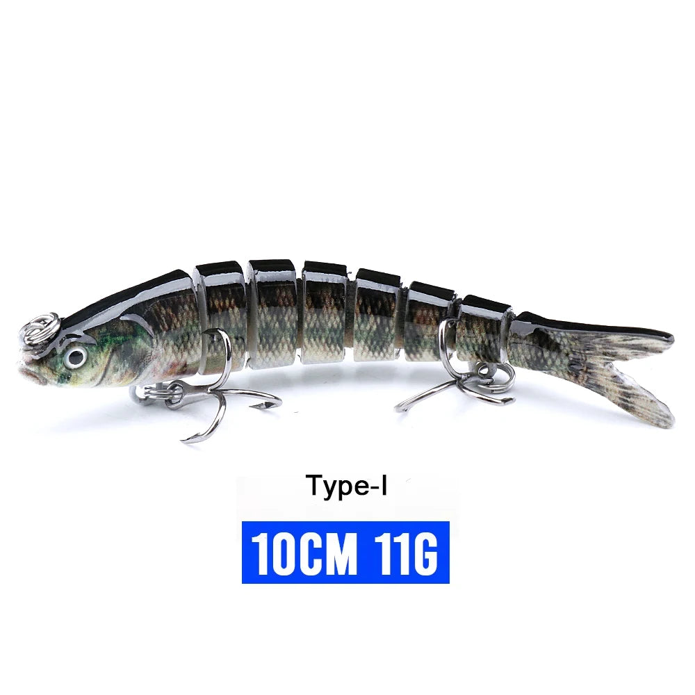 Realistic 8-Segment Jointed Fishing Lure – Sinking Crankbait Swimbait