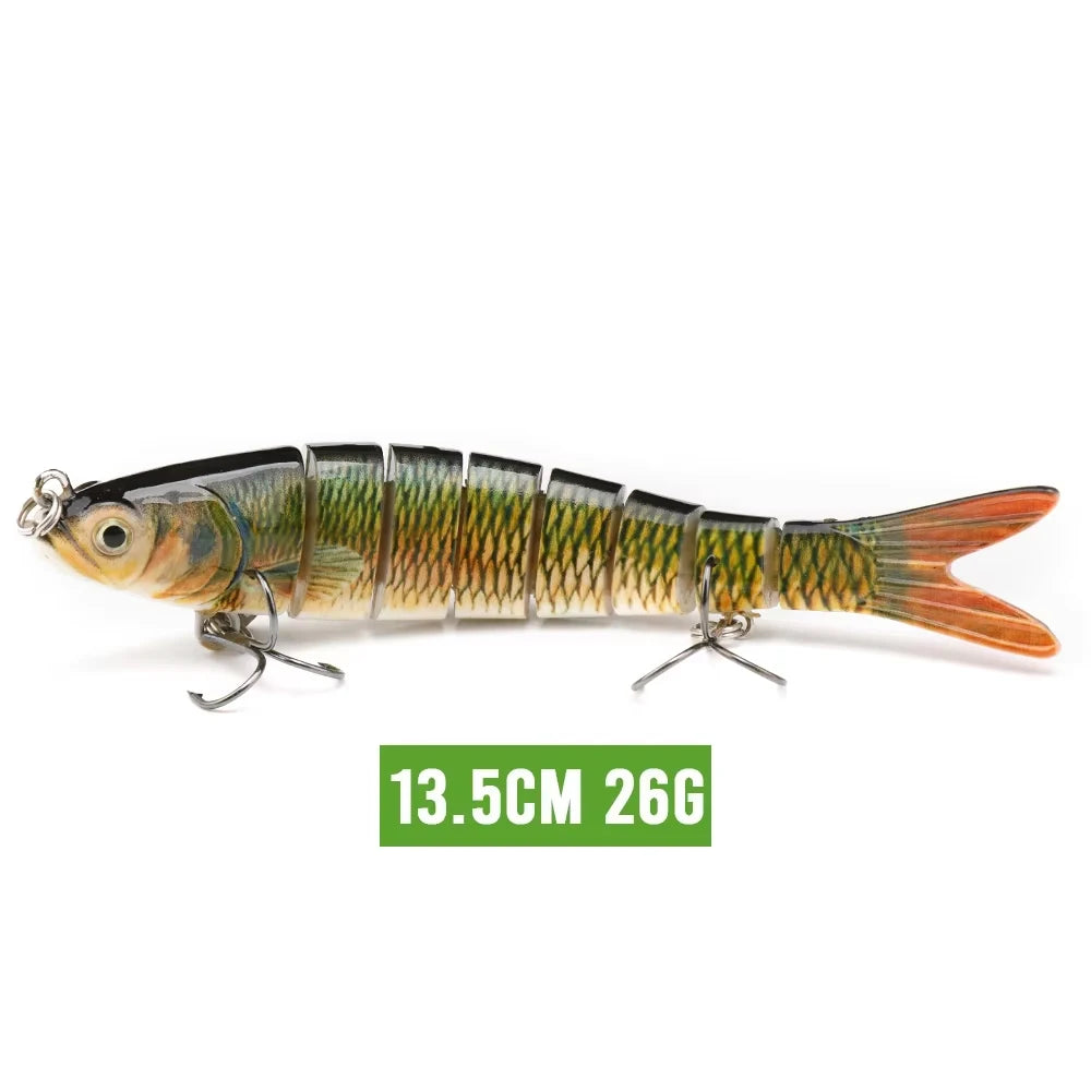 Realistic 8-Segment Jointed Fishing Lure – Sinking Crankbait Swimbait