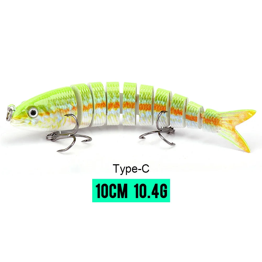 Realistic 8-Segment Jointed Fishing Lure – Sinking Crankbait Swimbait