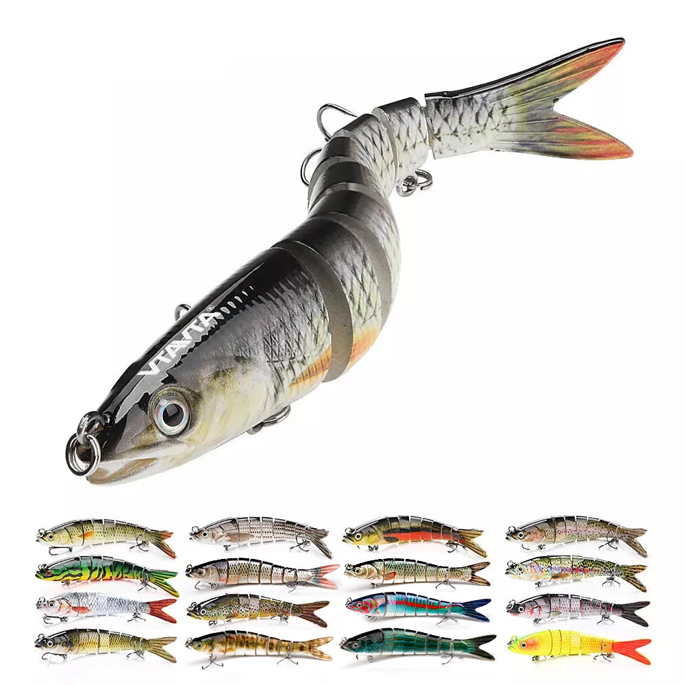 Realistic 8-Segment Jointed Fishing Lure – Sinking Crankbait Swimbait