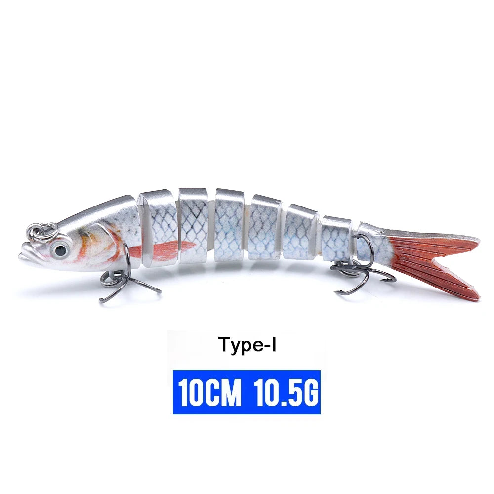 Realistic 8-Segment Jointed Fishing Lure – Sinking Crankbait Swimbait